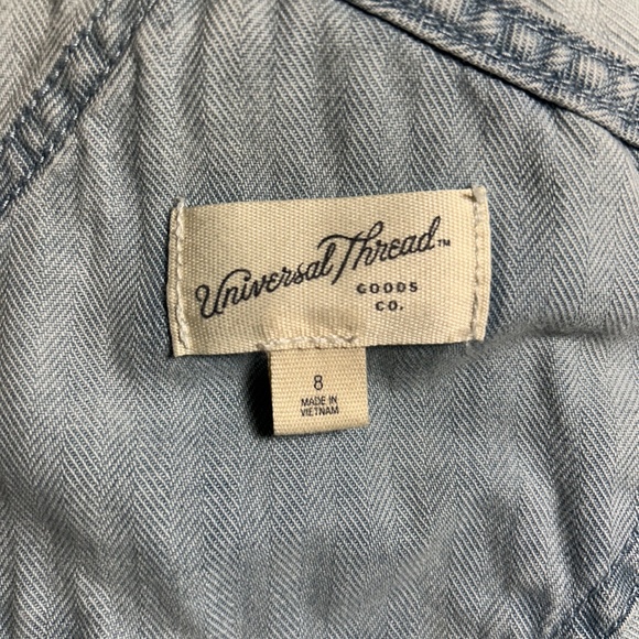 Light Wash Denim Overalls - Size 8 - Picture 4 of 4